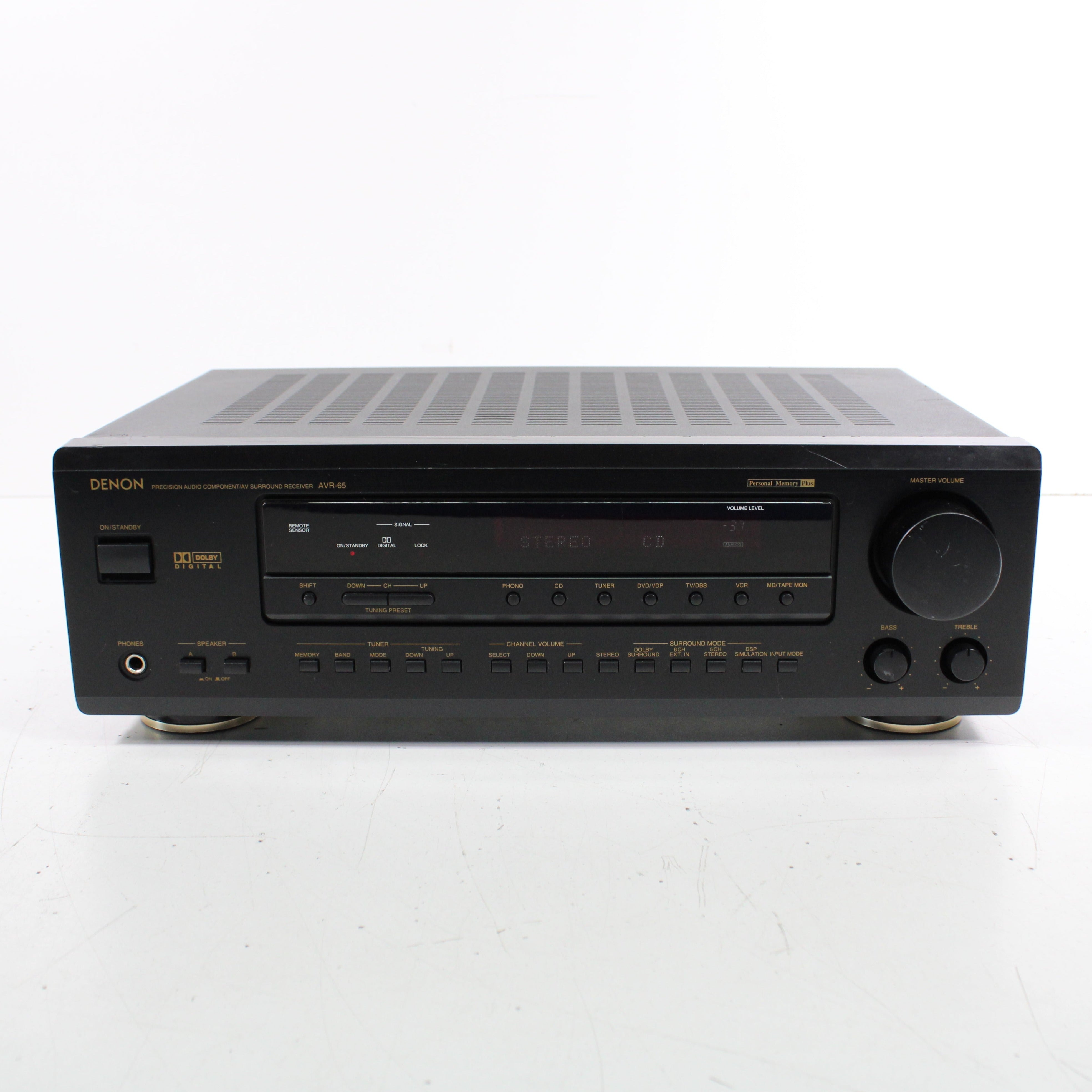 Denon AVR-65 Precision Audio AV Audio Video Surround Receiver (NO REMO
