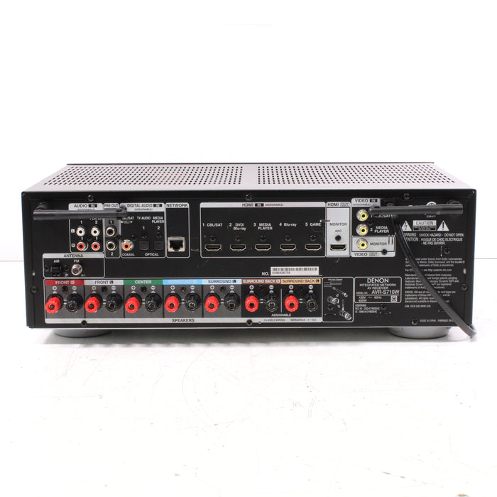 Denon AVR-S710W 7.2 CH Full 4K Ultra HD AV Receiver with Bluetooth (2015) (NO REMOTE)-Audio & Video Receivers-SpenCertified-vintage-refurbished-electronics