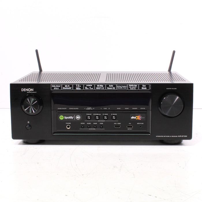 Denon AVR-S710W 7.2 CH Full 4K Ultra HD AV Receiver with Bluetooth (2015) (NO REMOTE)-Audio & Video Receivers-SpenCertified-vintage-refurbished-electronics
