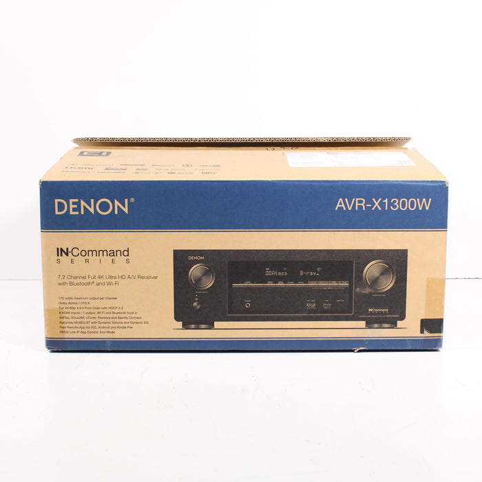 Denon AVR-X1300W 7.2 Channel Full 4K Bluetooth AV Receiver with Original Box-Audio & Video Receivers-SpenCertified-vintage-refurbished-electronics