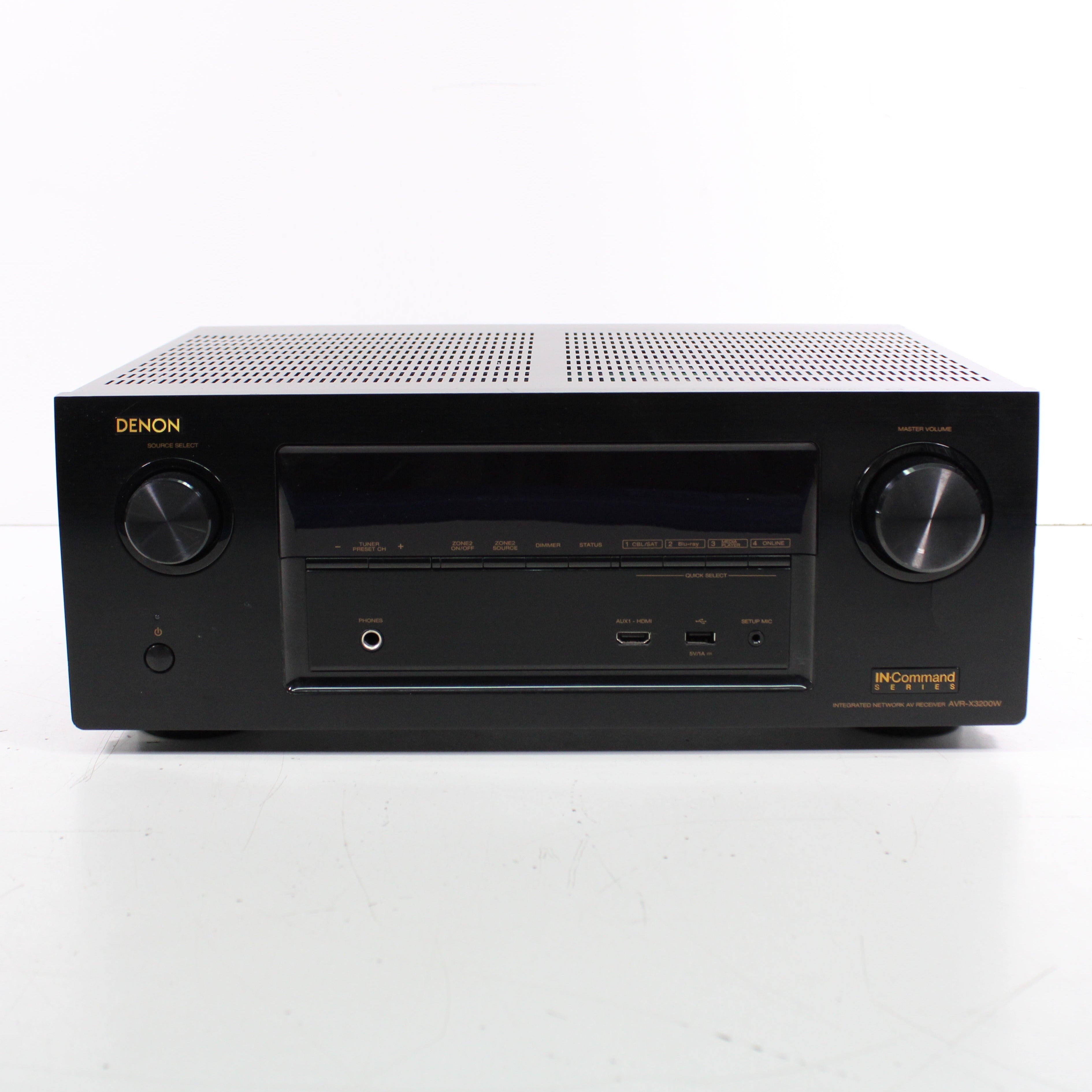 Denon AVR-X3200W In-Command Series AV Receiver (NO REMOTE) (AS IS)