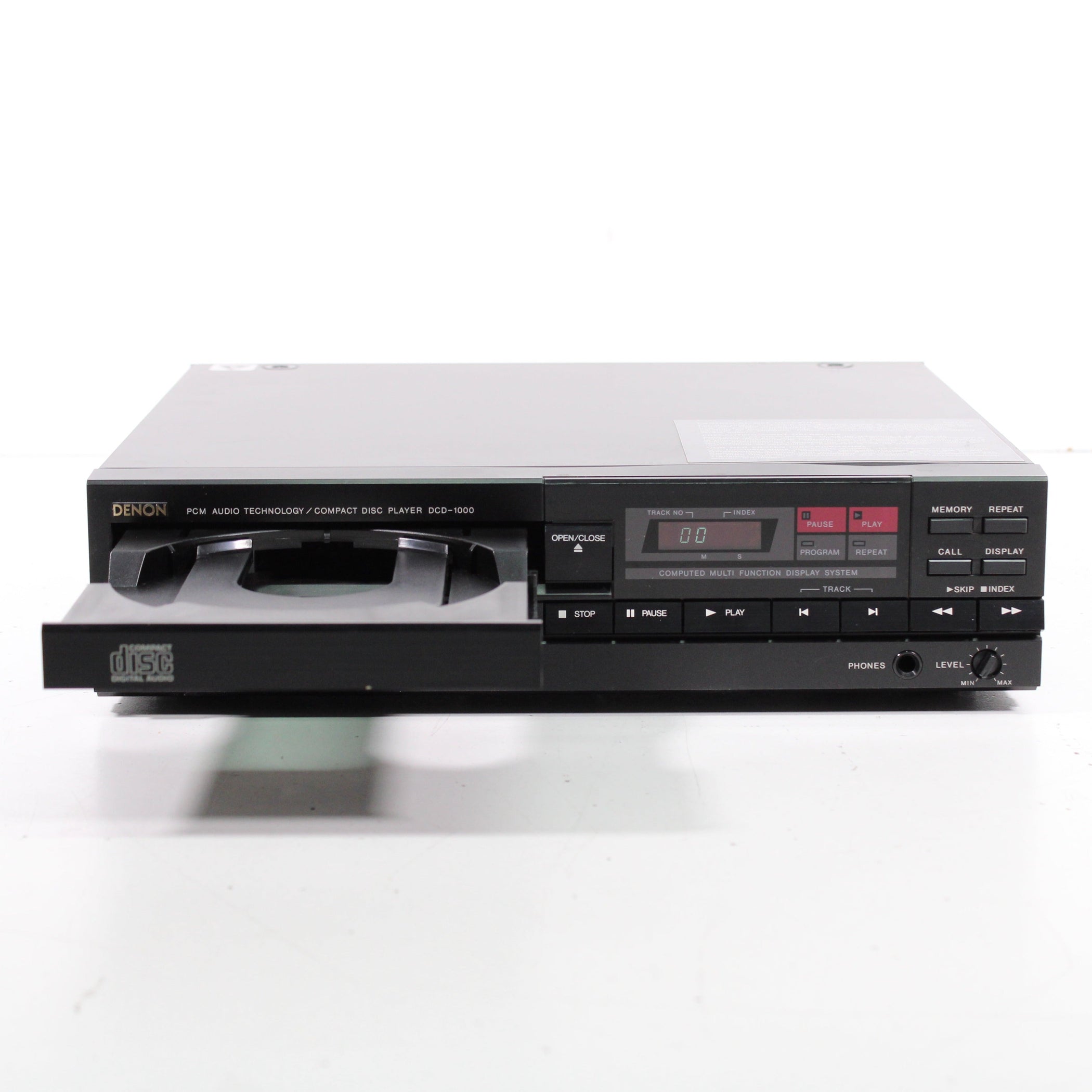 Compat Disc Denon DCD-1000 PCM Audio Technology CD Compat Disc Player (1986 ...