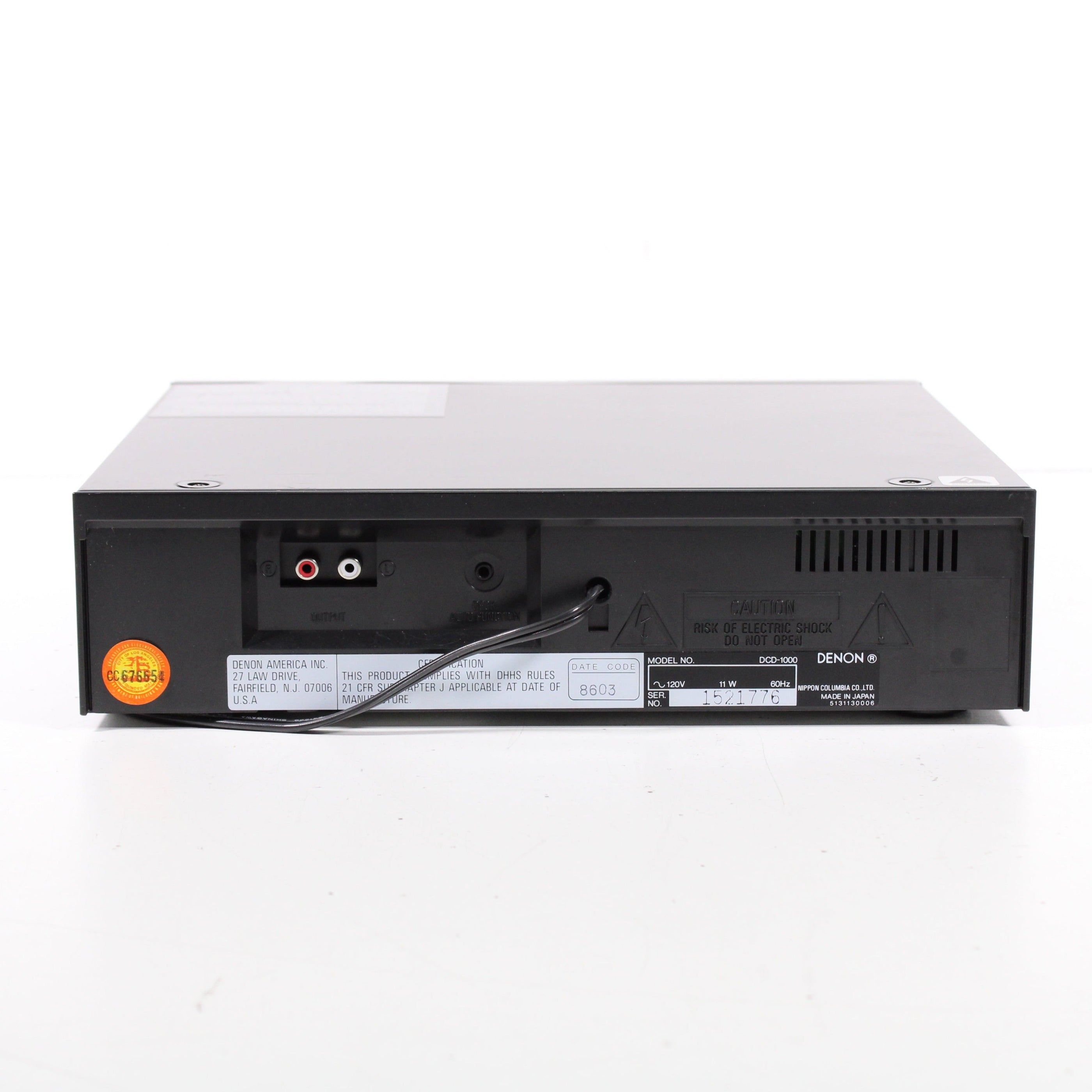 Denon DCD-1000 PCM Audio Technology CD Compat Disc Player (1986 ...