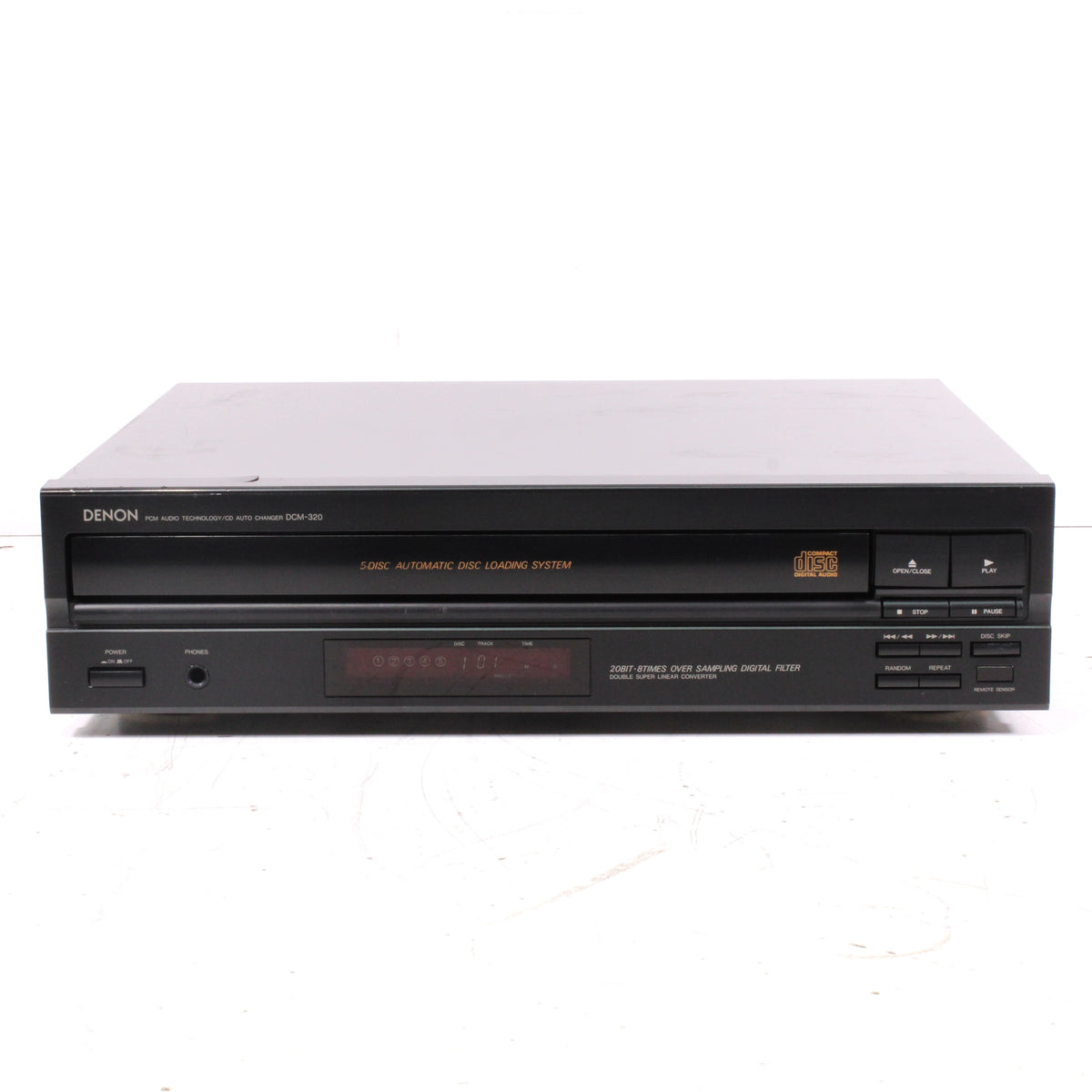Denon DCM-320 5-Disc CD Changer Automatic Disc Loading System (1991 ...