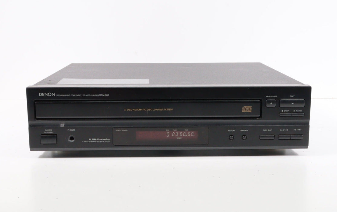 Denon DCM-360 5-Disc Carousel Changer CD Player-CD Players & Recorders-SpenCertified-vintage-refurbished-electronics