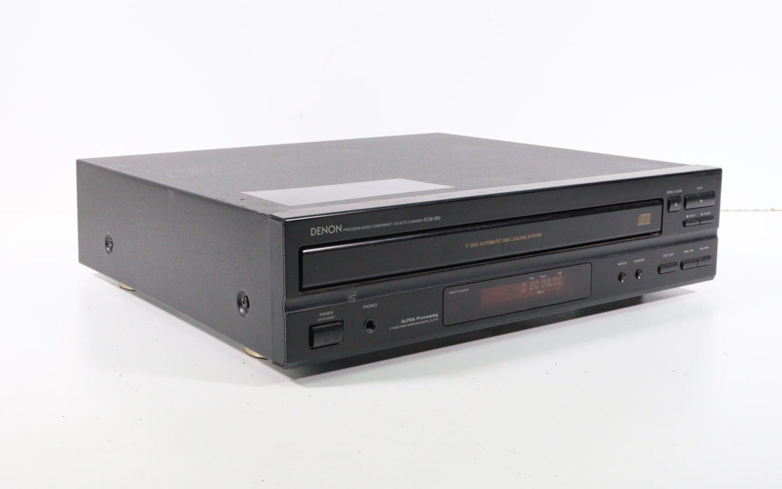 Denon DCM-360 5-Disc Carousel Changer CD Player-CD Players & Recorders-SpenCertified-vintage-refurbished-electronics