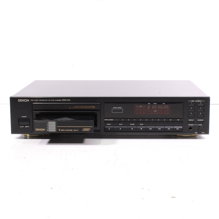 Denon DCM-444 6-Disc Magazine Cartridge Style Slide-in Tray CD Player (1990)-CD Players & Recorders-SpenCertified-vintage-refurbished-electronics