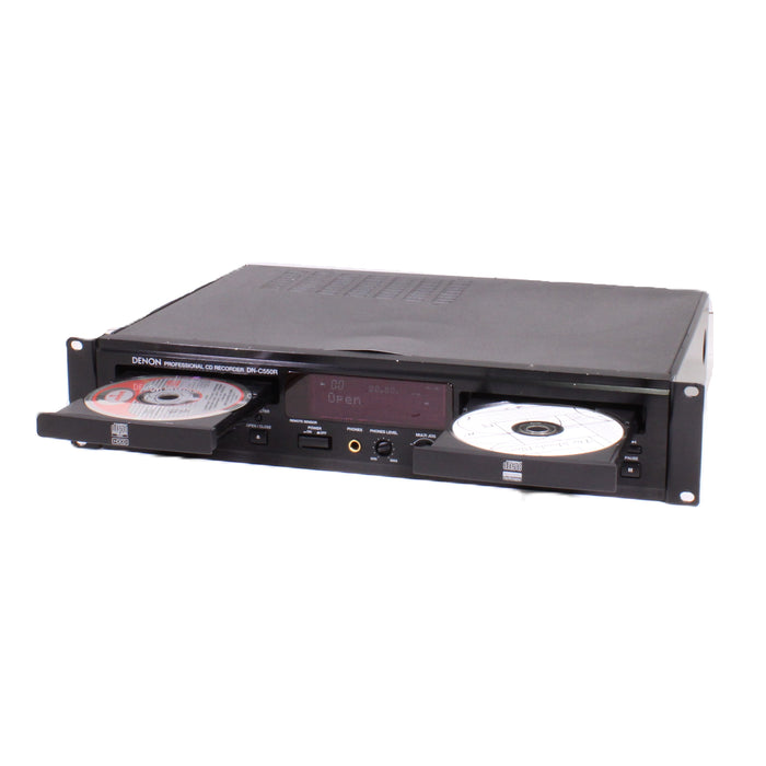 Denon DN-C550R Professional Dual CD-R/CD-RW Compact Disc Recorder (2002)-DVD & Blu-ray Players-SpenCertified-vintage-refurbished-electronics