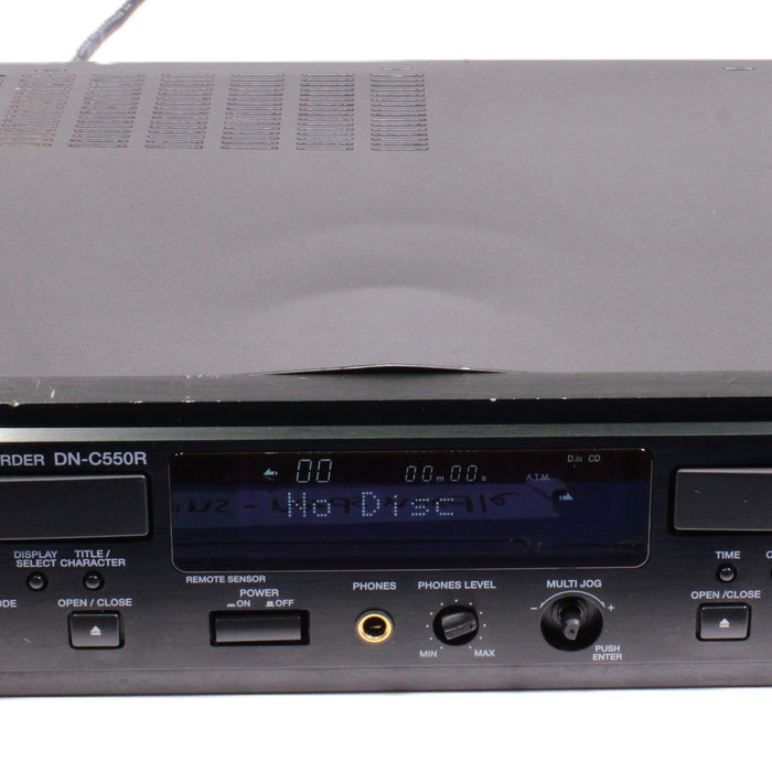 Denon DN-C550R Professional Dual CD-R/CD-RW Compact Disc Recorder (2002)-DVD & Blu-ray Players-SpenCertified-vintage-refurbished-electronics