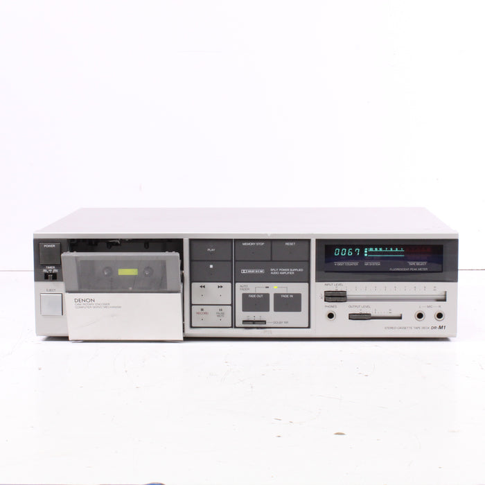 Denon DR-M1 Dolby B-C NR Stereo Cassette Tape Deck (1983)-Cassette Players & Recorders-SpenCertified-vintage-refurbished-electronics