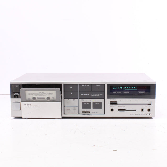 Denon DR-M1 Dolby B-C NR Stereo Cassette Tape Deck (1983)-Cassette Players & Recorders-SpenCertified-vintage-refurbished-electronics