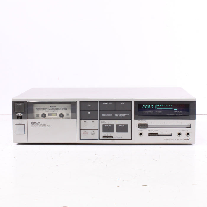 Denon DR-M1 Dolby B-C NR Stereo Cassette Tape Deck (1983)-Cassette Players & Recorders-SpenCertified-vintage-refurbished-electronics
