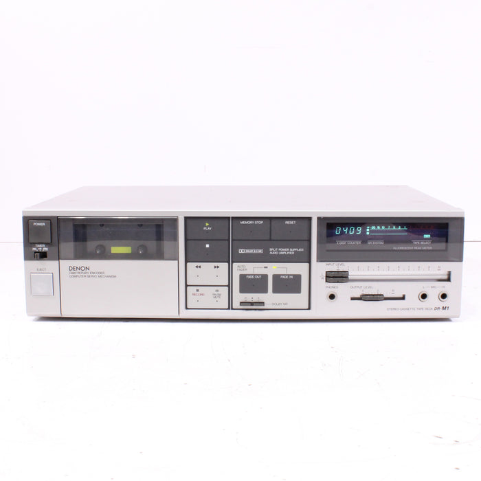 Denon DR-M1 Dolby B-C NR Stereo Cassette Tape Deck (1983)-Cassette Players & Recorders-SpenCertified-vintage-refurbished-electronics
