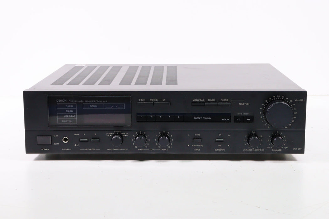 Denon DRA-350 Precision Audio Component Tuner Amplifier-Audio & Video Receivers-SpenCertified-vintage-refurbished-electronics