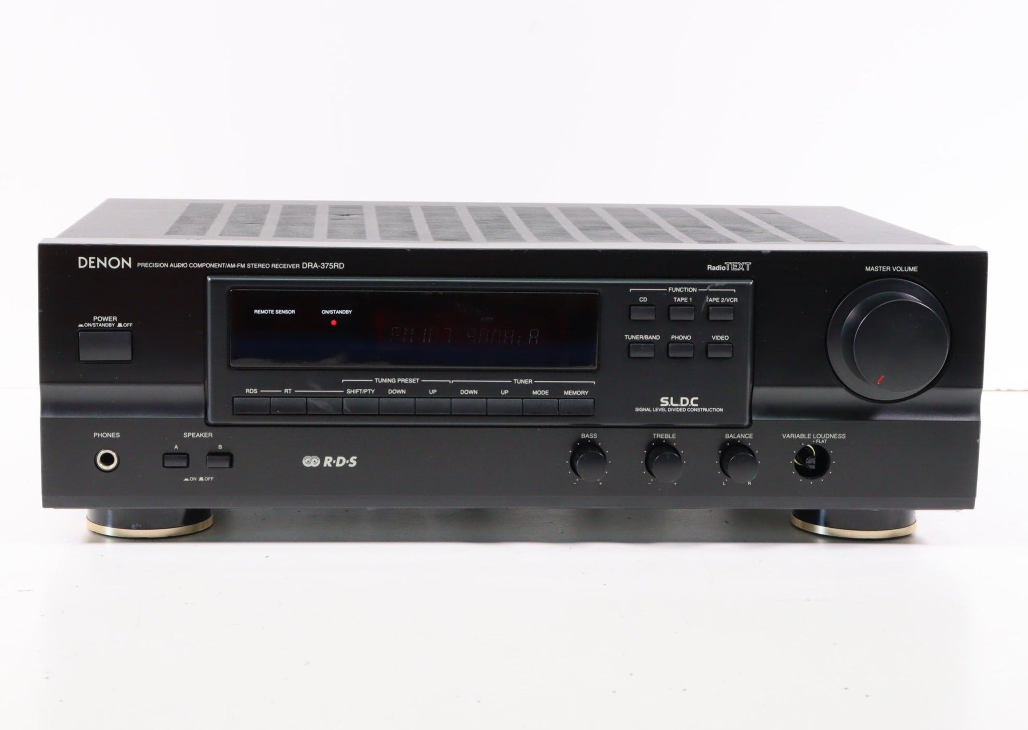 Re Receiver Instruments Denon DRA-375RD Precision Audio Component AM FM Stereo Receiver (NO RE