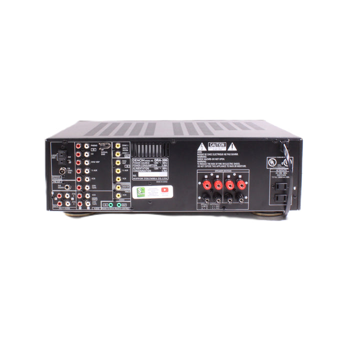 Denon DRA-395 AM/FM Stereo Receiver Phono Input-Audio & Video Receivers-SpenCertified-vintage-refurbished-electronics
