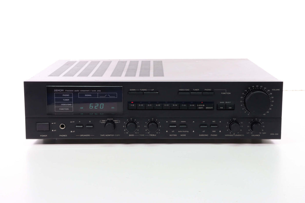 DENON DRA-550 Precision Audio Component/Tuner Amp-Audio Amplifiers-SpenCertified-vintage-refurbished-electronics