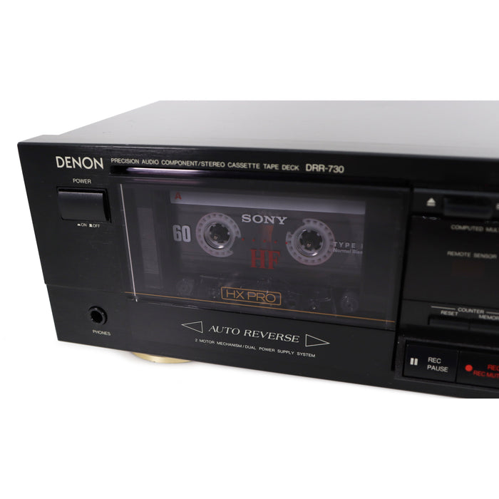 Denon DRR-730 Single Deck Cassette Player with Auto Reverse-Electronics-SpenCertified-refurbished-vintage-electonics