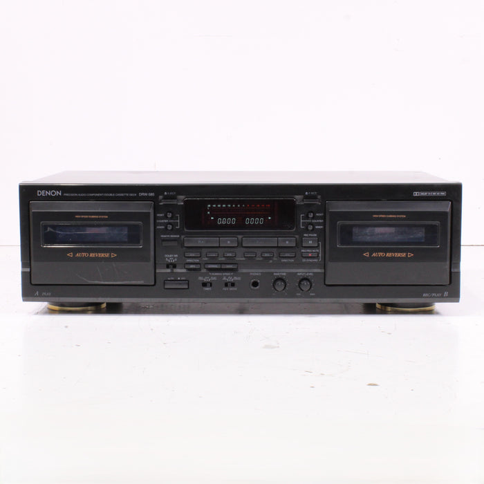 Denon DRW-585 Double Cassette Deck Auto-Reverse Dolby B/C HX-Pro (1999-03)-Cassette Players & Recorders-SpenCertified-vintage-refurbished-electronics