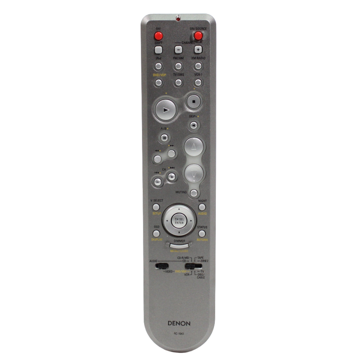 Denon RC-1043 Remote Control for AV Receiver AVR-2307CI AVR-887 ...