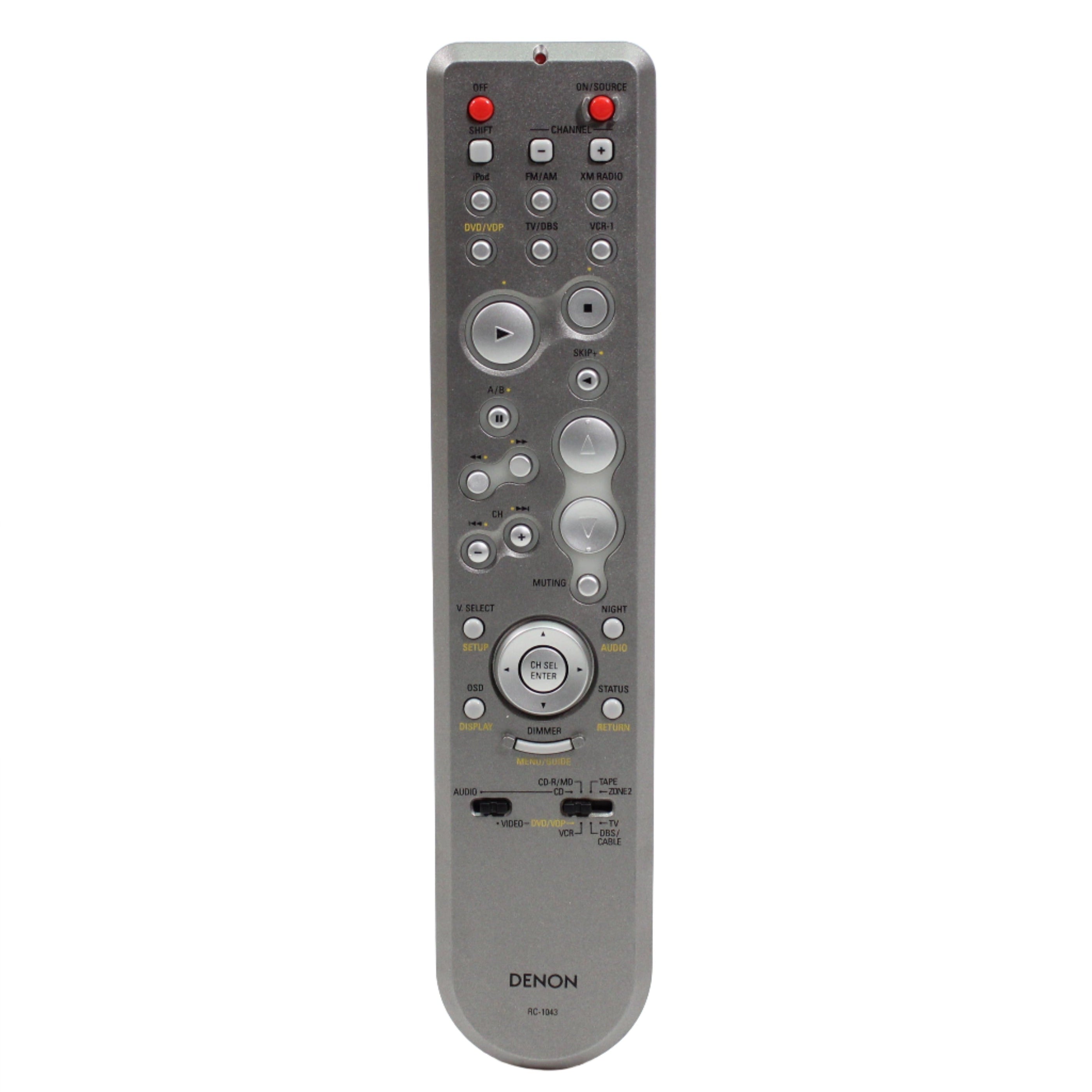 Denon Rc 883 Remote Denon RC-1043 Remote Control for AV Receiver AVR-2307CI AVR-887 ...