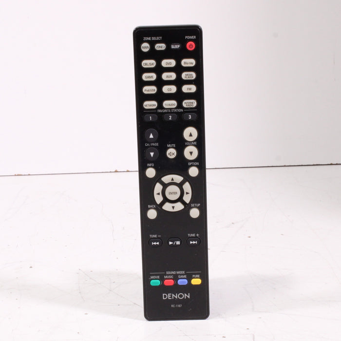 Denon RC-1167 Remote Control for AV Receiver AVR-1913 and more-Remote Controls-SpenCertified-vintage-refurbished-electronics