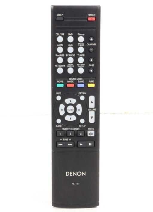 Denon RC-1181 Remote Control for Audio Video Receiver AVR-E300-Remote Controls-SpenCertified-vintage-refurbished-electronics