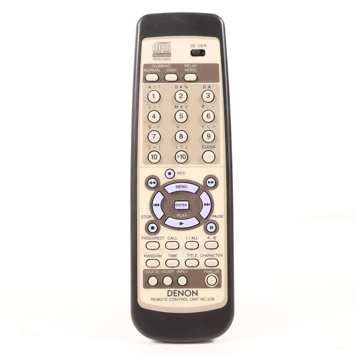 Denon RC-278 Remote Control for CD Recorder CDR-W1500 DN-C550R ...