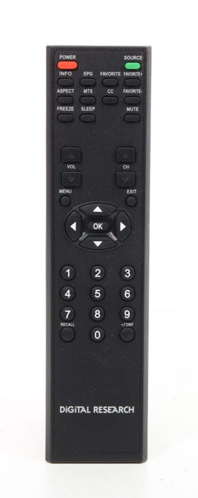 Digital Research ZR760 Remote Control for LCD TV DLCD32 DLCD42-Remote Controls-SpenCertified-vintage-refurbished-electronics