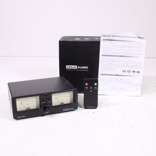 Douk Audio VU3 Dual Analog VU Meter 2-Way Amplifier / Speaker Audio Switcher (ORIGINAL BOX)-Audio Switcher-SpenCertified-vintage-refurbished-electronics