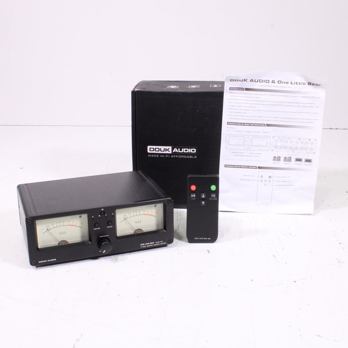 Douk Audio VU3 Dual Analog VU Meter 2-Way Amplifier / Speaker Audio Switcher (ORIGINAL BOX)-Audio Switcher-SpenCertified-vintage-refurbished-electronics