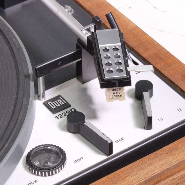 Dual 1229Q Fully Automatic Idler Drive Turntable Wood Base-Turntables & Record Players-SpenCertified-vintage-refurbished-electronics