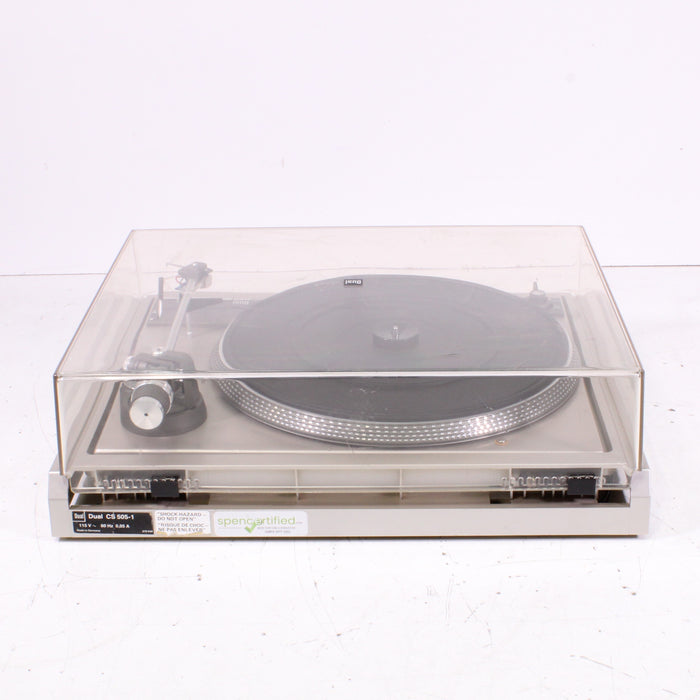 Dual CS 505-1 Belt Drive Semi-Automatic Turntable Silver-Turntables & Record Players-SpenCertified-vintage-refurbished-electronics