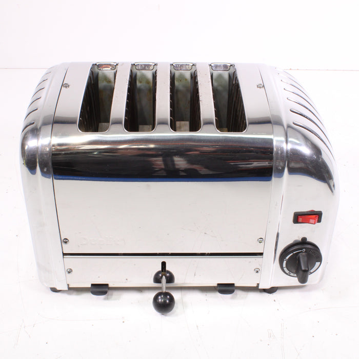 Dualit 4BR/84 Classic 4-Slice Wide-Slot Pop-Up Toaster Silver Chrome-Toaster-SpenCertified-vintage-refurbished-electronics