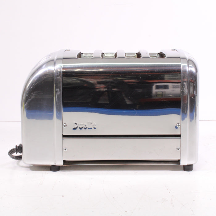Dualit 4BR/84 Classic 4-Slice Wide-Slot Pop-Up Toaster Silver Chrome-Toaster-SpenCertified-vintage-refurbished-electronics