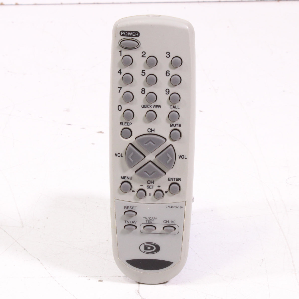 Durabrand 07640DW150 Remote Control for TV DU1301A — SpenCertified