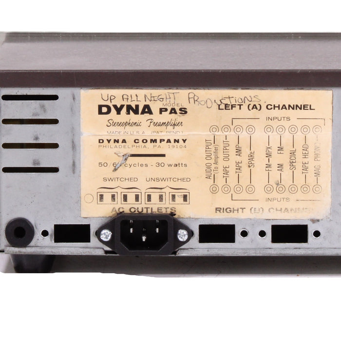 Dynaco PAS-3 Stereo Tube Preamplifier MM Phono-Preamps-SpenCertified-vintage-refurbished-electronics