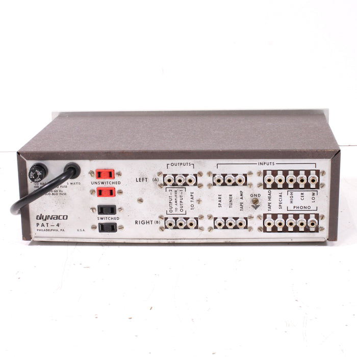 Dynaco PAT-4 Solid State Stereo Preamplifier w/ High, Ceramic, Low Phono (1971-72)-Preamps-SpenCertified-vintage-refurbished-electronics