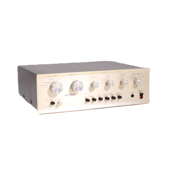 Dynaco PAT-5 Stereo Preamplifier Dual Phono Tape Dubbing Gold Face-Preamps-SpenCertified-vintage-refurbished-electronics