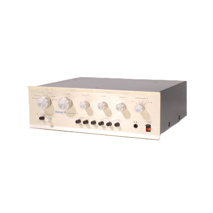 Dynaco PAT-5 Stereo Preamplifier Dual Phono Tape Dubbing Gold Face-Preamps-SpenCertified-vintage-refurbished-electronics