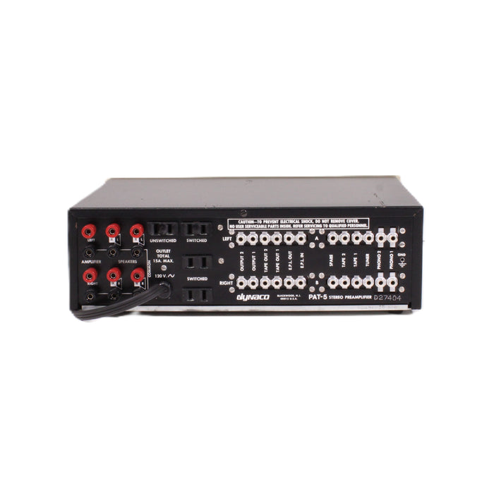 Dynaco PAT-5 Stereo Preamplifier Dual Phono Tape Dubbing Gold Face-Preamps-SpenCertified-vintage-refurbished-electronics