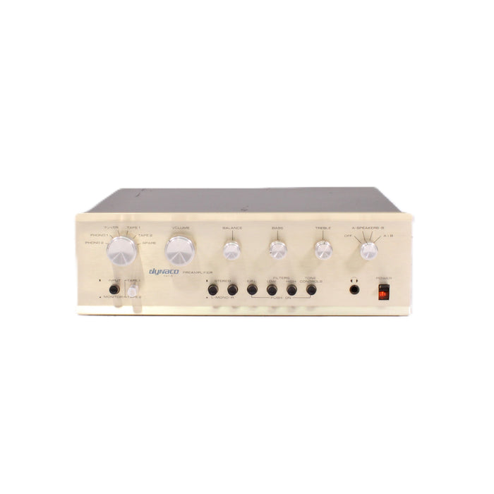 Dynaco PAT-5 Stereo Preamplifier Dual Phono Tape Dubbing Gold Face-Preamps-SpenCertified-vintage-refurbished-electronics