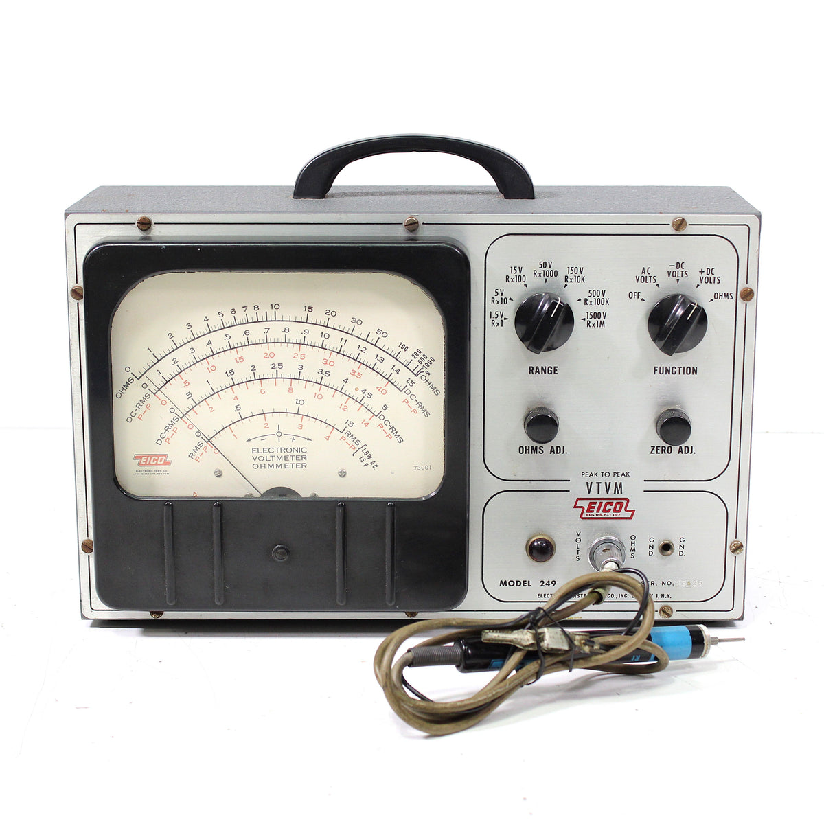 EICO 249 VTVM Vacuum Tube Volt Meter SpenCertified eico-249-vtvm-vacuum-tube-volt-meter-spencertified