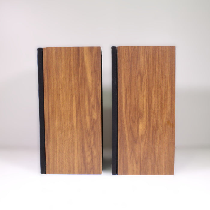 ESS HD Series Vintage 2-Way Speakers 8-Inch Woofers Horn Tweeters Walnut Pair-Speakers-SpenCertified-vintage-refurbished-electronics