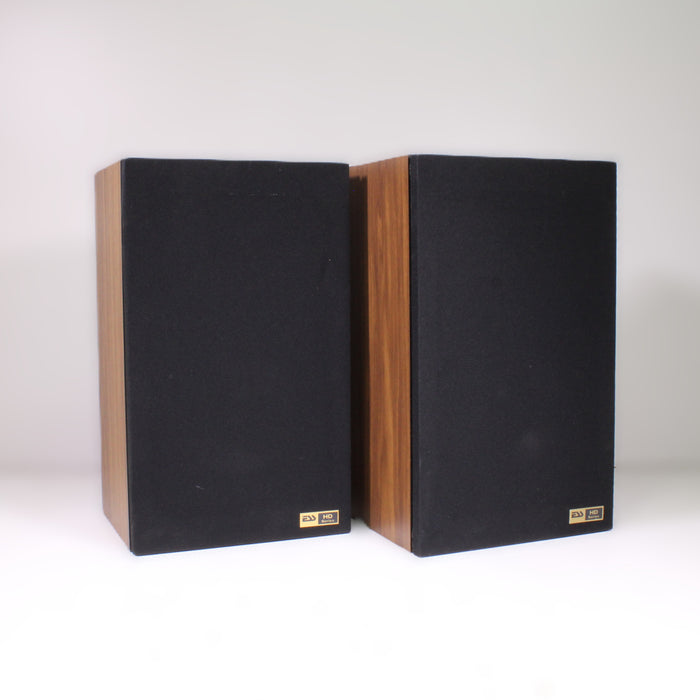 ESS HD Series Vintage 2-Way Speakers 8-Inch Woofers Horn Tweeters Walnut Pair-Speakers-SpenCertified-vintage-refurbished-electronics