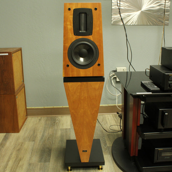 Eficion F200 Rare Cherry Wood Bookshelf Speaker Pair in Factory Boxes (NEW, UNOPENED)-Speakers-SpenCertified-vintage-refurbished-electronics
