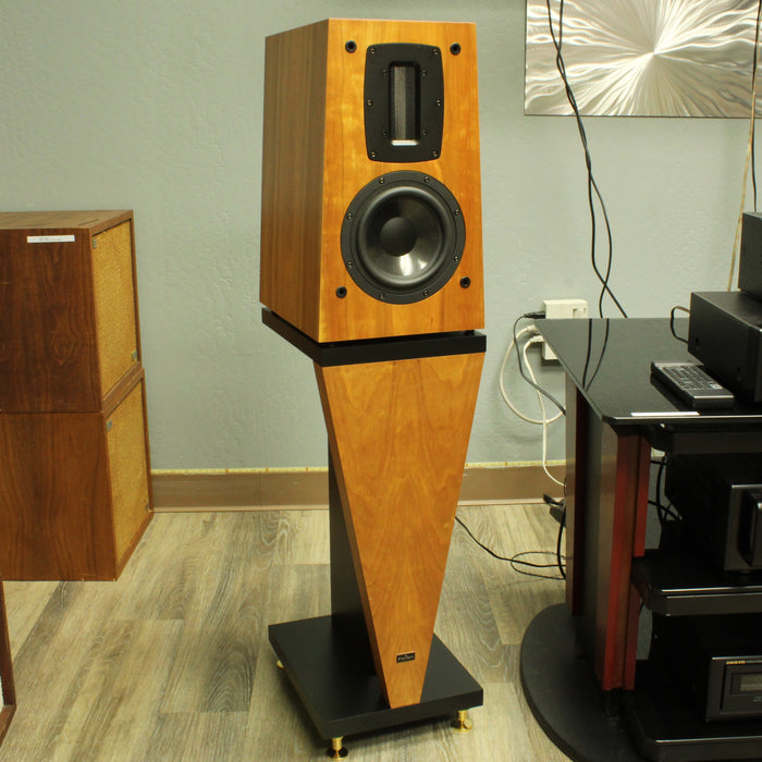 Eficion F200 Rare Cherry Wood Bookshelf Speaker Pair in Factory Boxes (NEW, UNOPENED)-Speakers-SpenCertified-vintage-refurbished-electronics