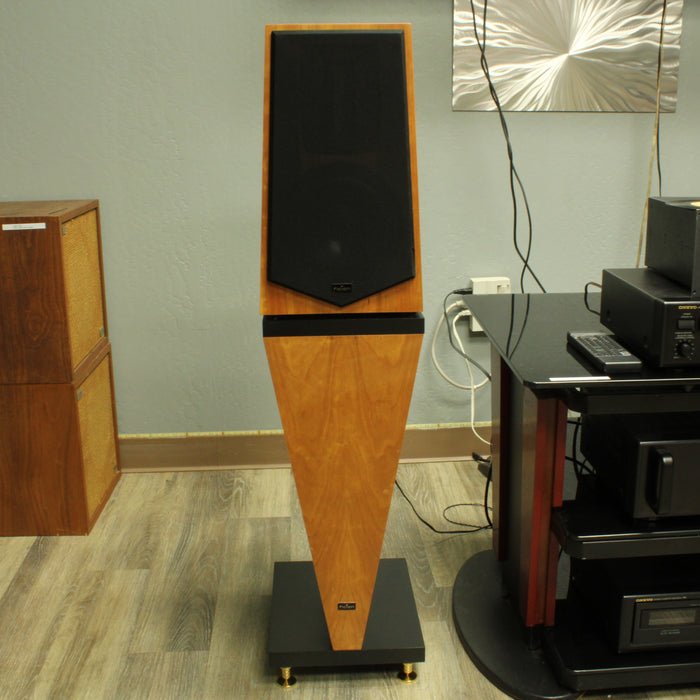 Eficion F200 Rare Cherry Wood Bookshelf Speaker Pair in Factory Boxes (NEW, UNOPENED)-Speakers-SpenCertified-vintage-refurbished-electronics