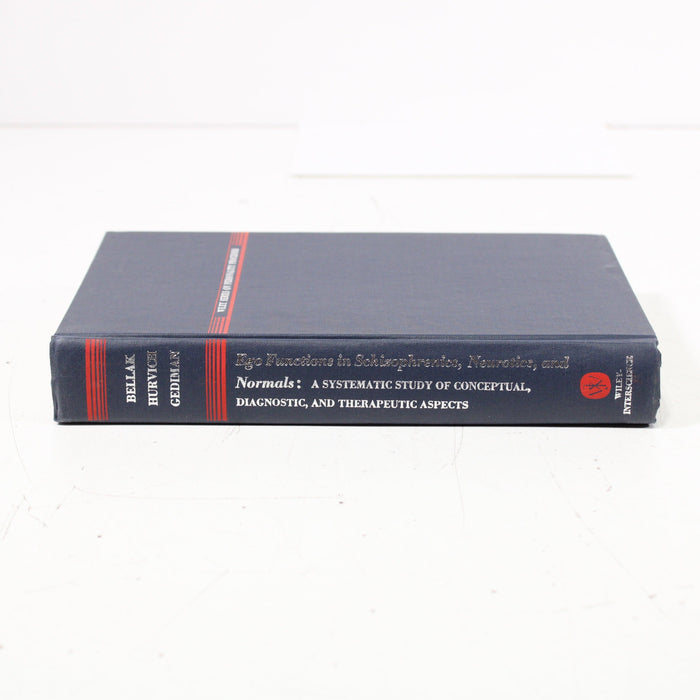 Ego Functions in Schizophrenics, Neurotics, and Normals by Bellak, Hurvich, and Gediman Hardcover Book (1973)-Books-SpenCertified-vintage-refurbished-electronics