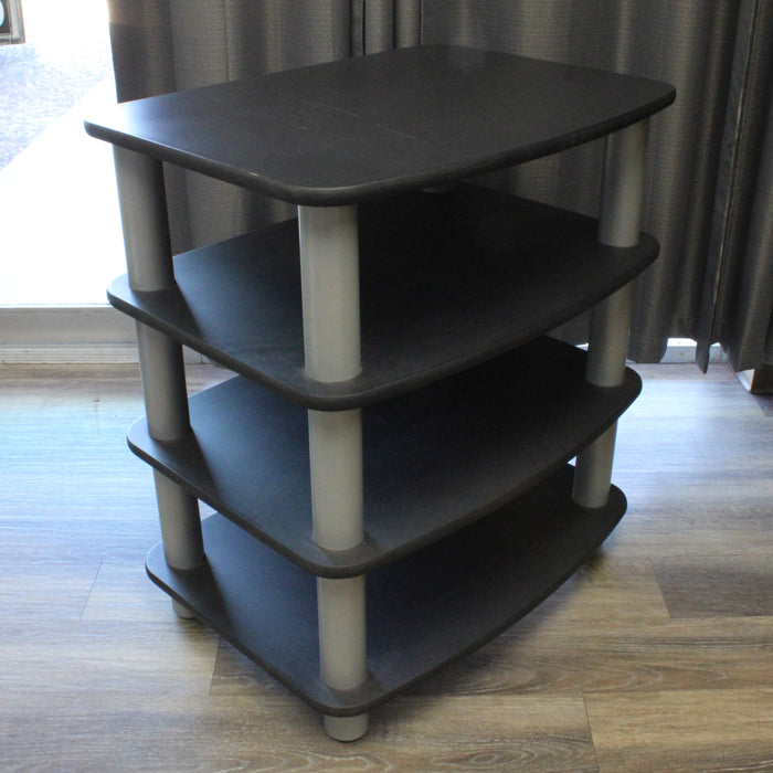 Electronics Audio Video Rack Assembled 4-Shelf Shelving Unit-shelving-SpenCertified-vintage-refurbished-electronics